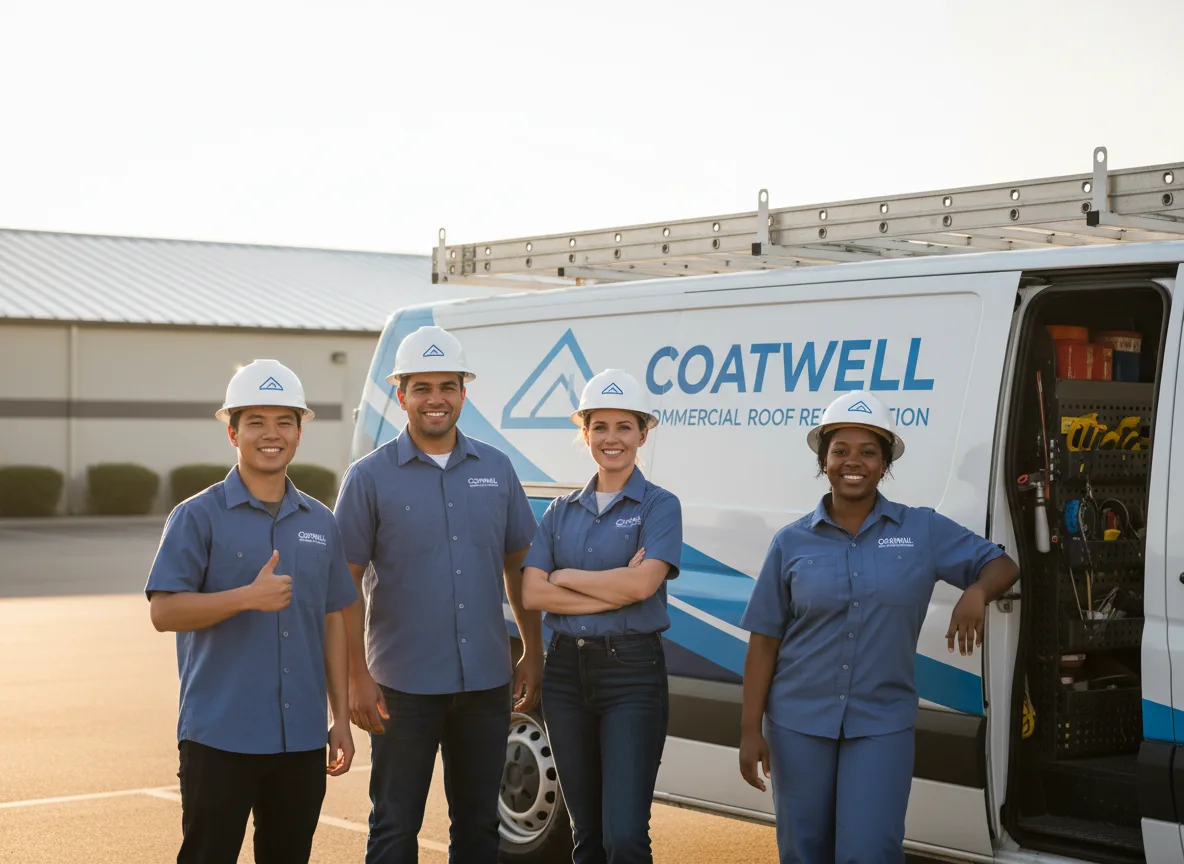 Commercial roof coating company in Stanton, IA
